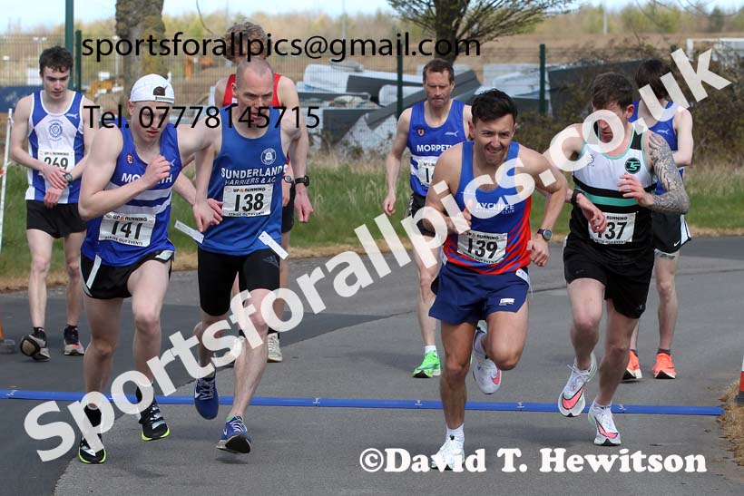 Graded 5k, 2021 Middlesbrough Endeavour Graded 5k, Middlesbrough, Sunday, April 11th. Photo: David T. Hewitson/Sports for All Pics